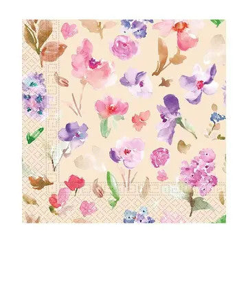 Цвете Watercolor napkin 20 части 33x33 см