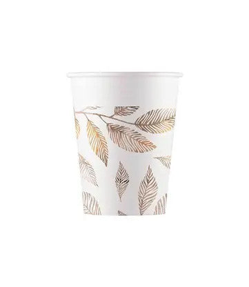 Цвете Grey Branches Leaf Paper Cup 8 части 200 ml