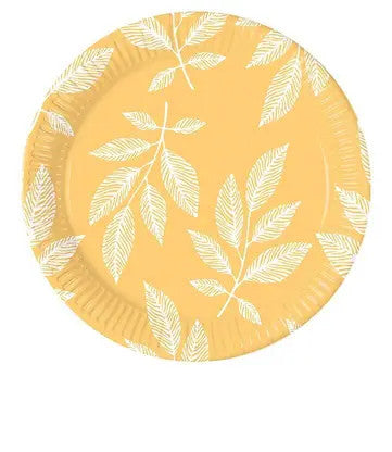 Цвете Orange Leaves Leaf paper Чинии 8 части 23 см