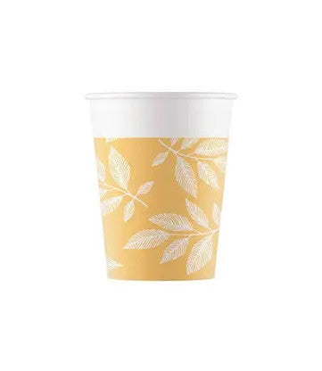 Цвете Orange Leaves Leaf paper cup 8 части 200 ml