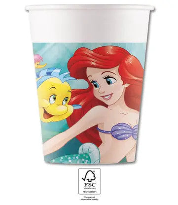 Дисни Принцеса Ariel Curious paper cup 8-pack 200 ml FSC