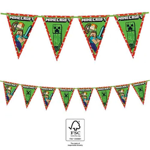 dekorativen girlqnd baner minecraft