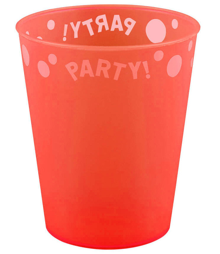 Парти Orange Fluorescent Orange micro premium plastic cup 250 ml