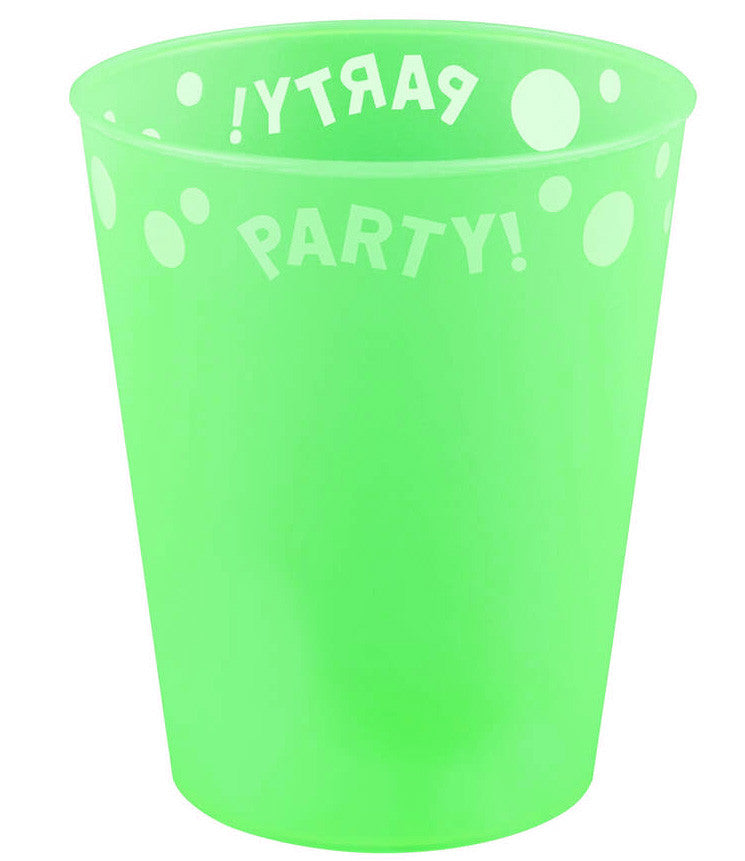 Парти Green Fluorescent Green micro premium plastic cup 250 ml