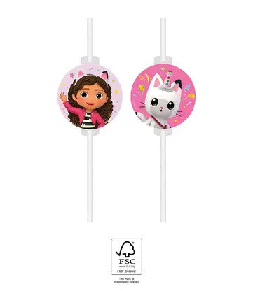 hartieni slamki gabbys dollhouse kuklenata kashta na gabi