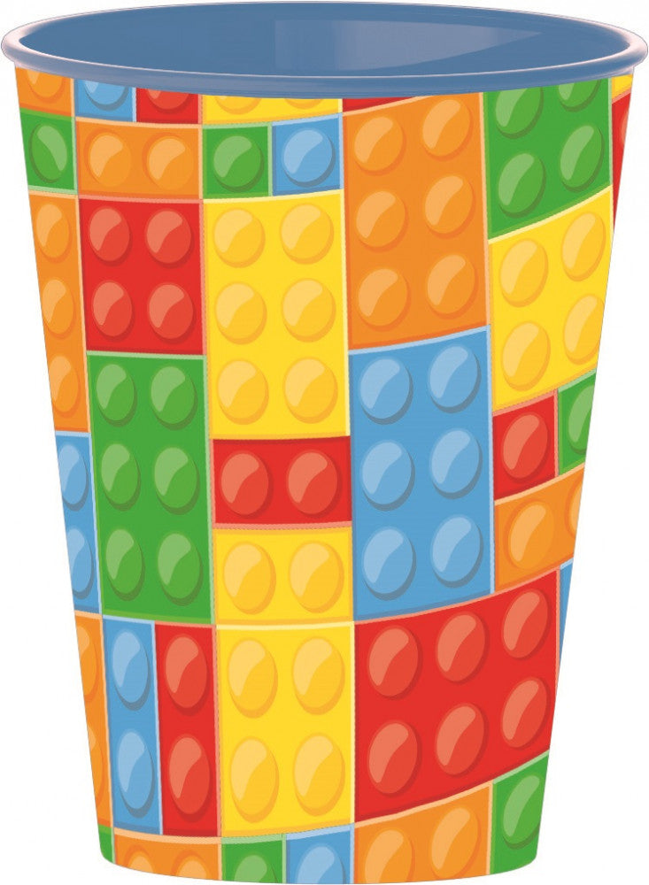Bricks Лего patterned plastic cup, 260 ml
