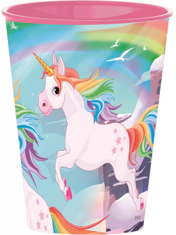 Еднорог cup, plastic 260 ml