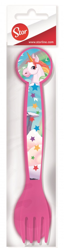 Еднорог Дъга plastic Прибори за хранене комплект - 2 части