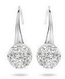 Виктория Сребро coloчервен бял stone hook Обеци