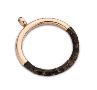 Виктория Роза златен coloчервен pendant with кафяв pattern