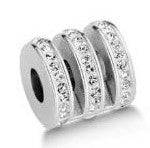 Виктория Сребро-coloчервен бял stone pendant