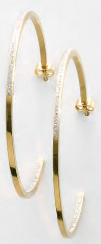 Виктория G -coloчервен бял stone Обеци