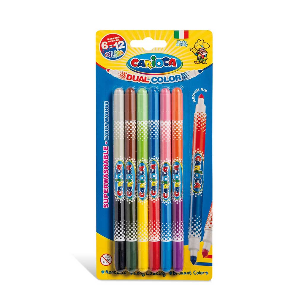 Маркери Carioca с два върха - Ученически пособия и арт материали