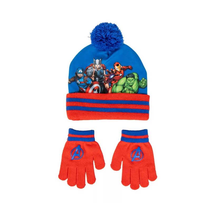 Комплект зимна шапка с ръкавици Авенджърс Avengers