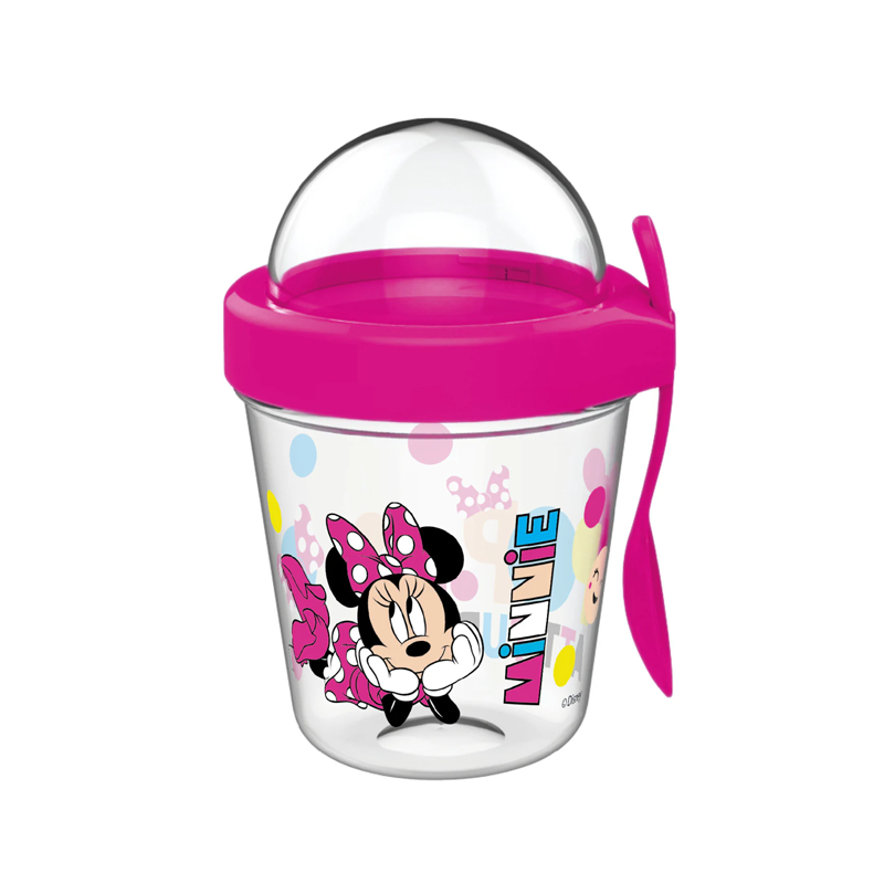 Чаша и лъжичка за закуска храна Мини Маус Minnie Mouse Disney - Детски аксесоари за хранене