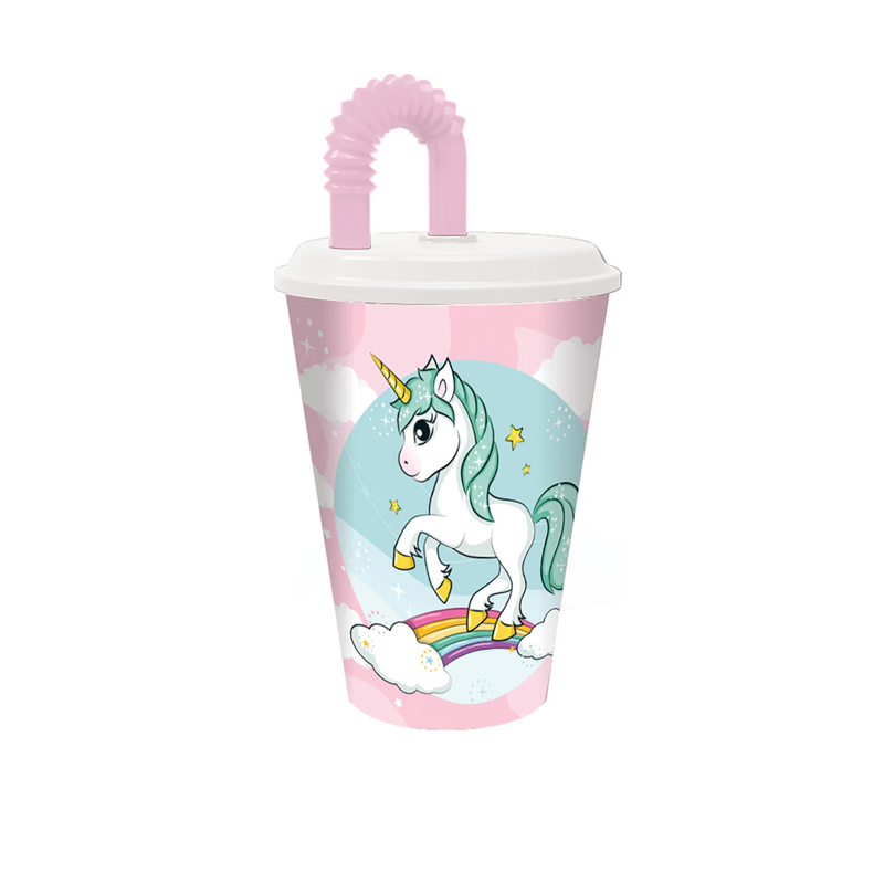 Чаша със сламка Еднорог - Детски аксесоари за хранене