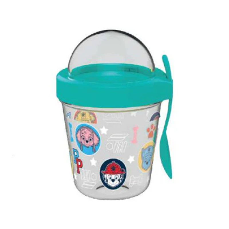 Детска чашка с лъжичка за закуска и храна Пес Патрул Paw Patrol - Детски аксесоари и принадлежности за училище и детска градина