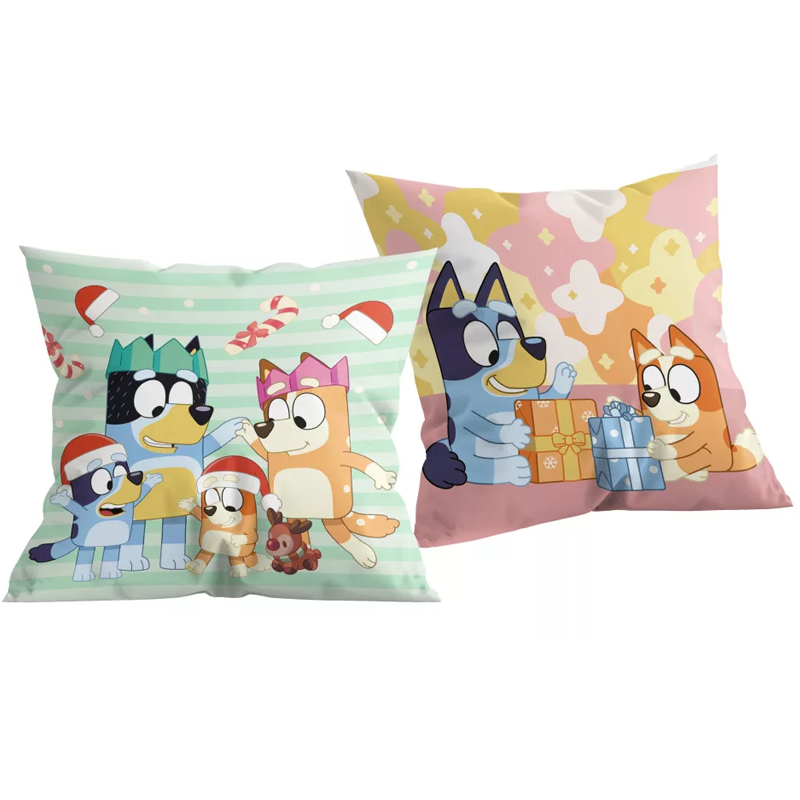 Коледна възглавница Блуи Bluey - Декораривни възглавници и аксесоари за детска стая