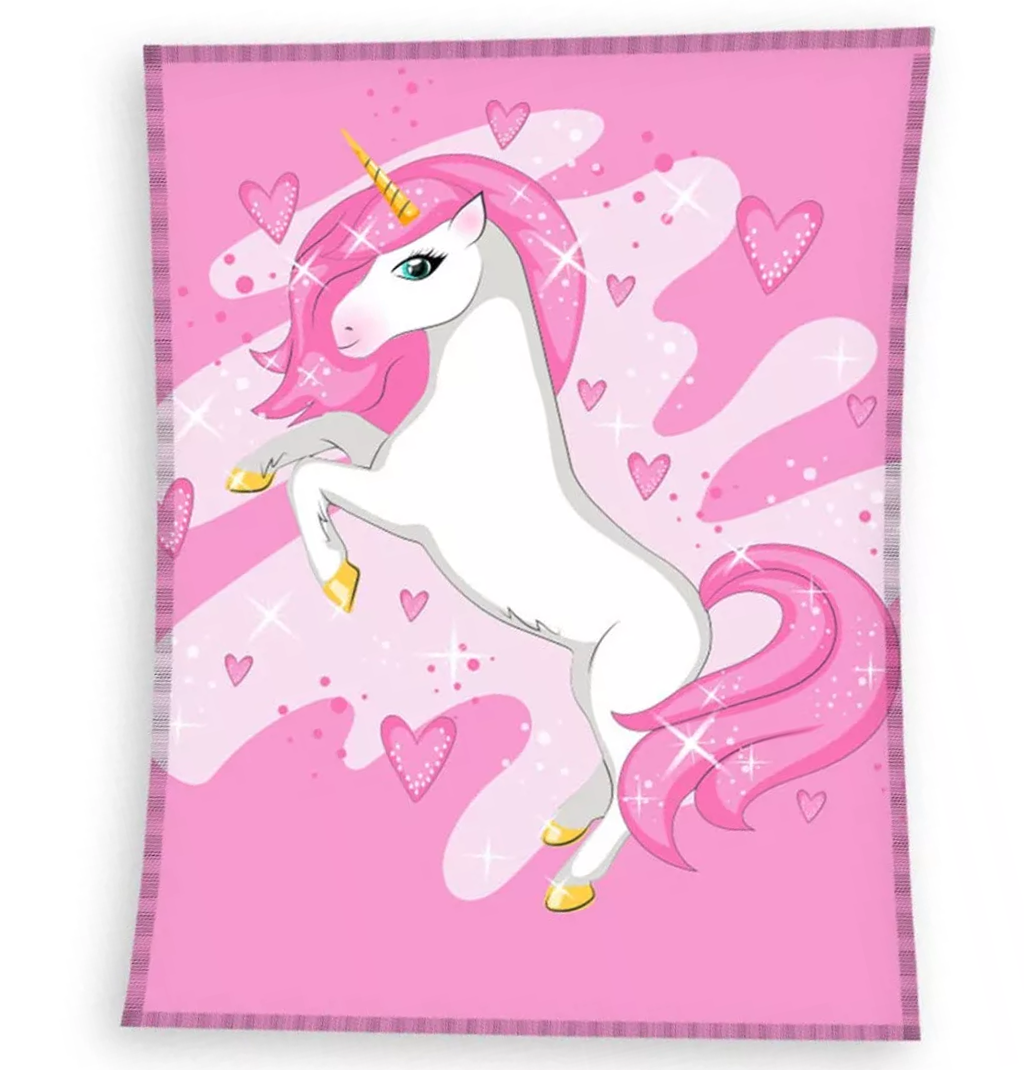 Поларено Одеяло Еднорог - Домашен текстил и аксесоари за детска стая