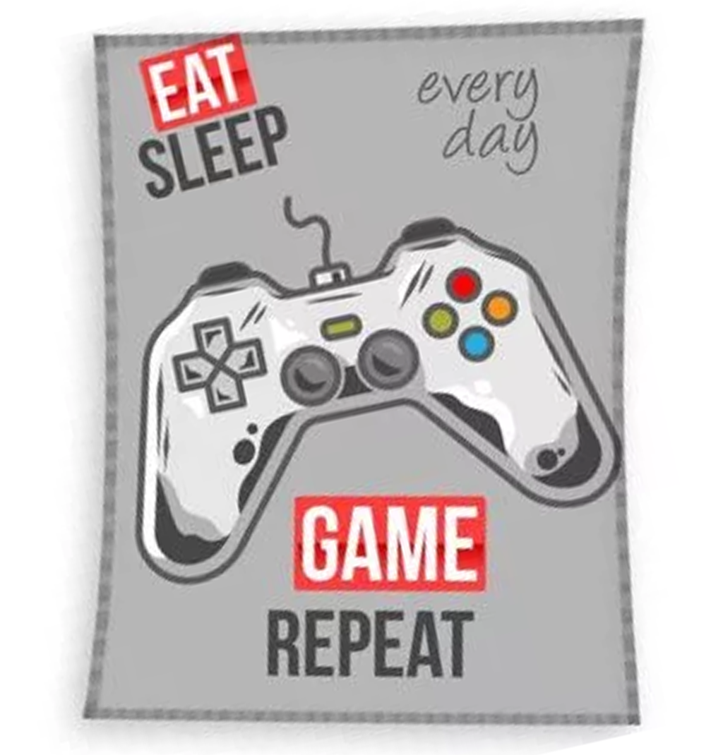 Поларено одеяло Геймър - Домашен текстил и аксесори за детска стая Gamer