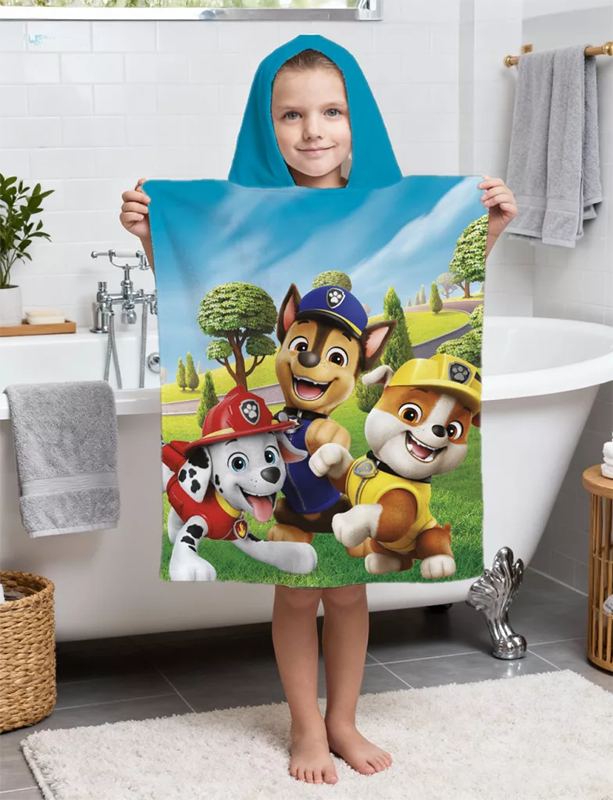 Detsko plajno poncho Paw Patrol - Letni aksesoari karpi i havlii za plaj