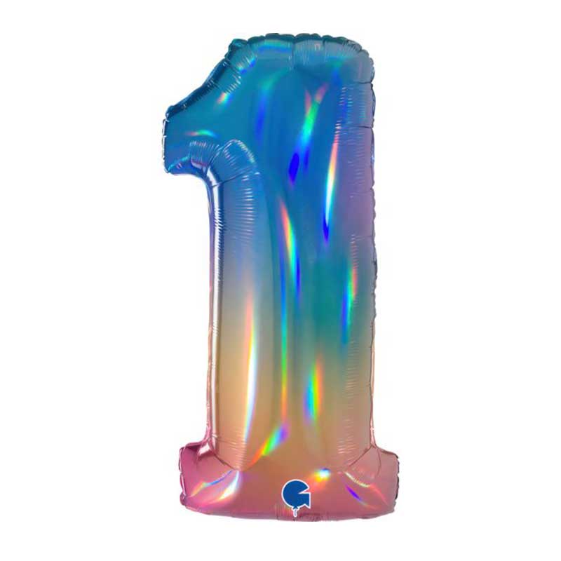 foliev balon 1 rainbow
