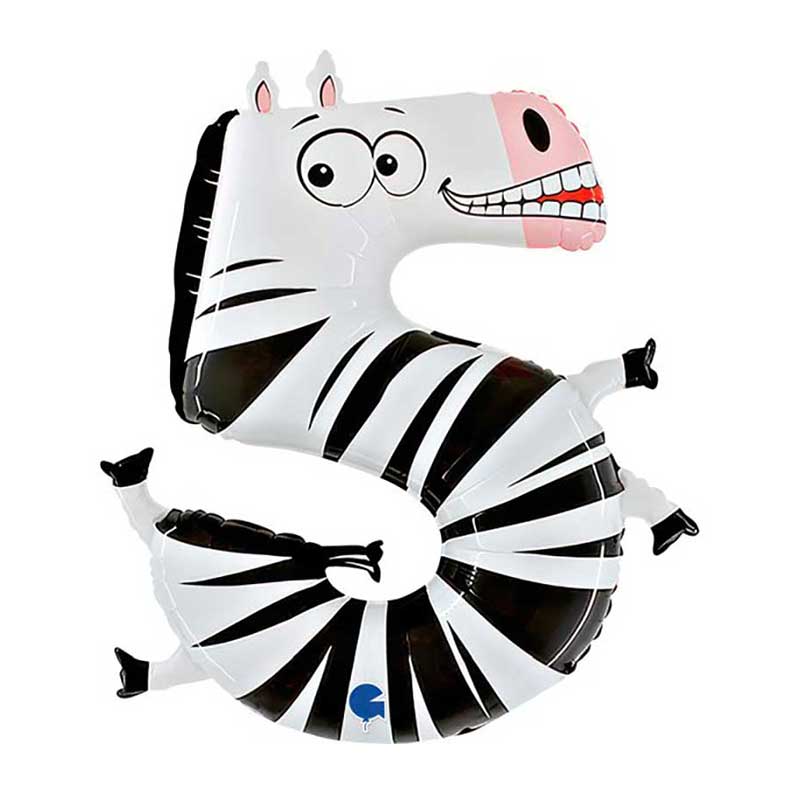foliev balon 5 zebra