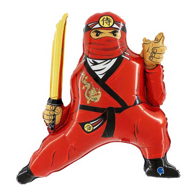 foliev balon ninja chervena