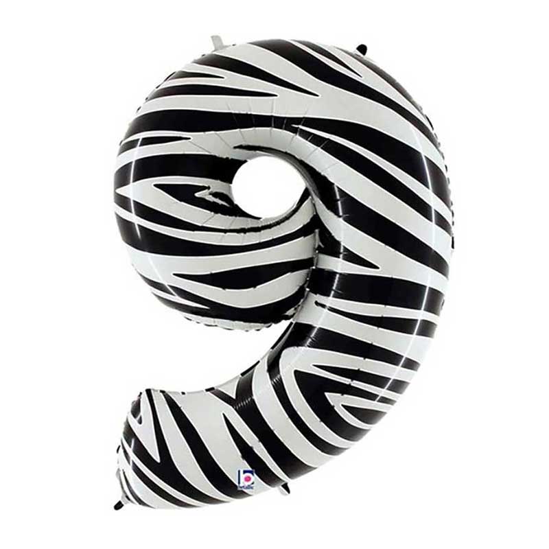 foliev balon zebra 9