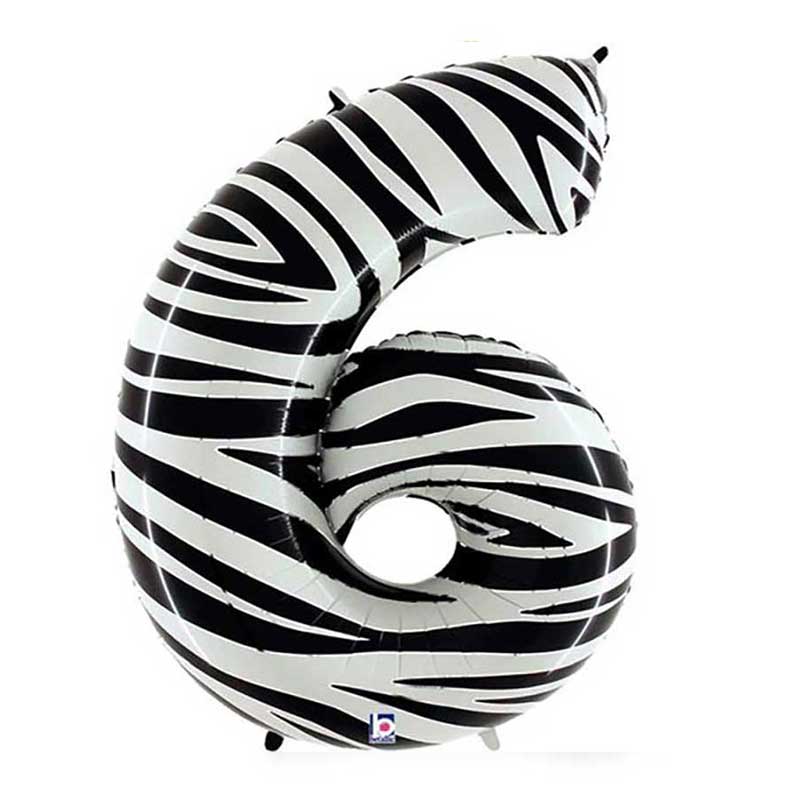 foliev balon zebra 6