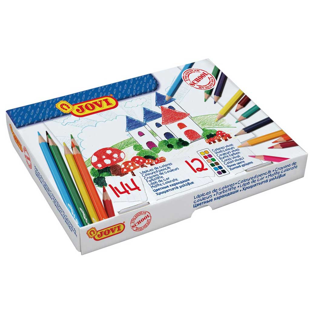 Комплект цветни моливи Jovi - Ученически пособия и арт материали