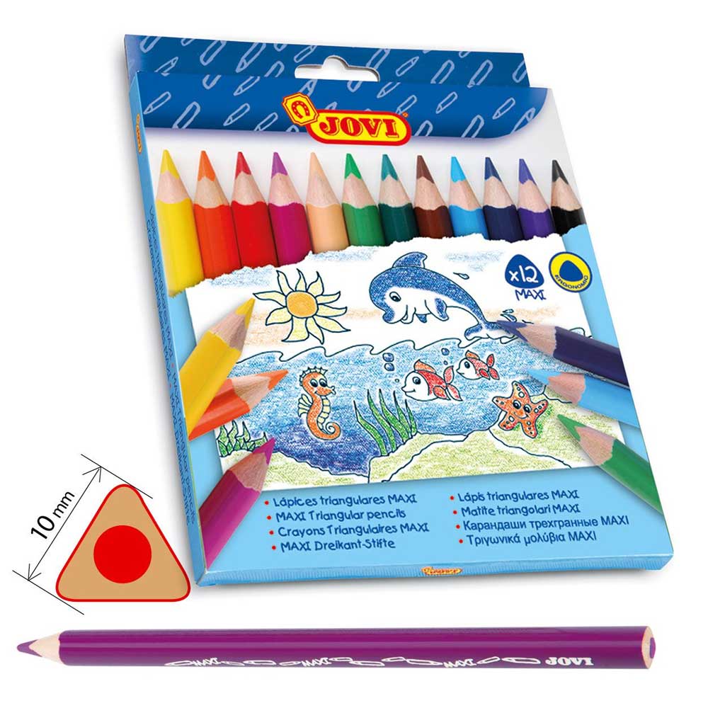 Цветни моливи Jumbo - Ученически пособия и арт материали