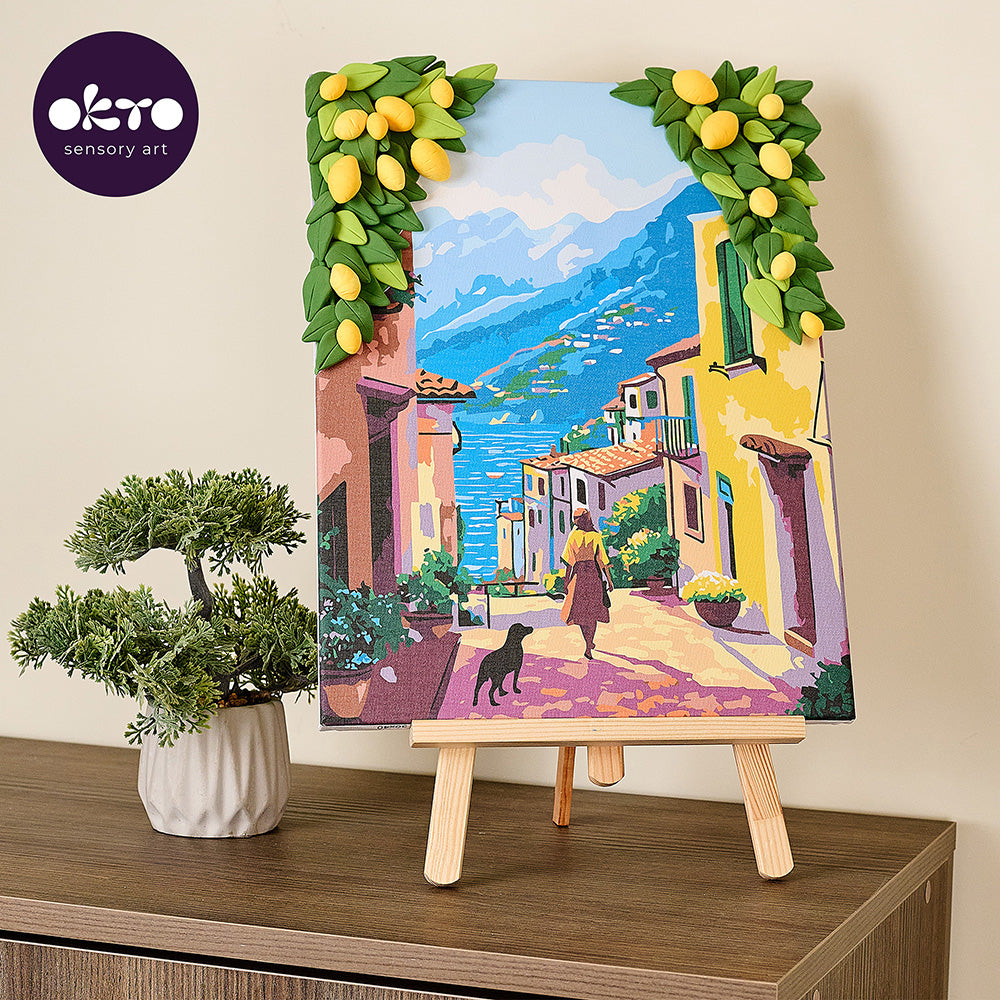 Komplekt Risuvane po nomera s kartina s modelin OKTO