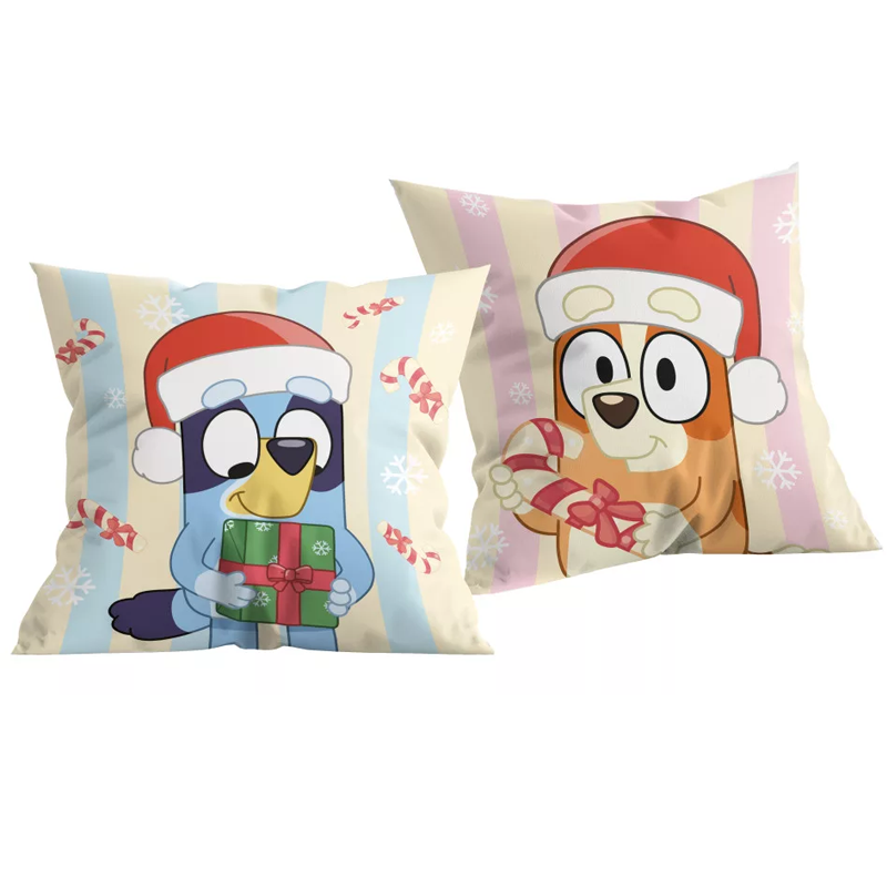 Коледна възглавница Блуи Bluey - Декораривни възглавници и аксесоари за детска стая
