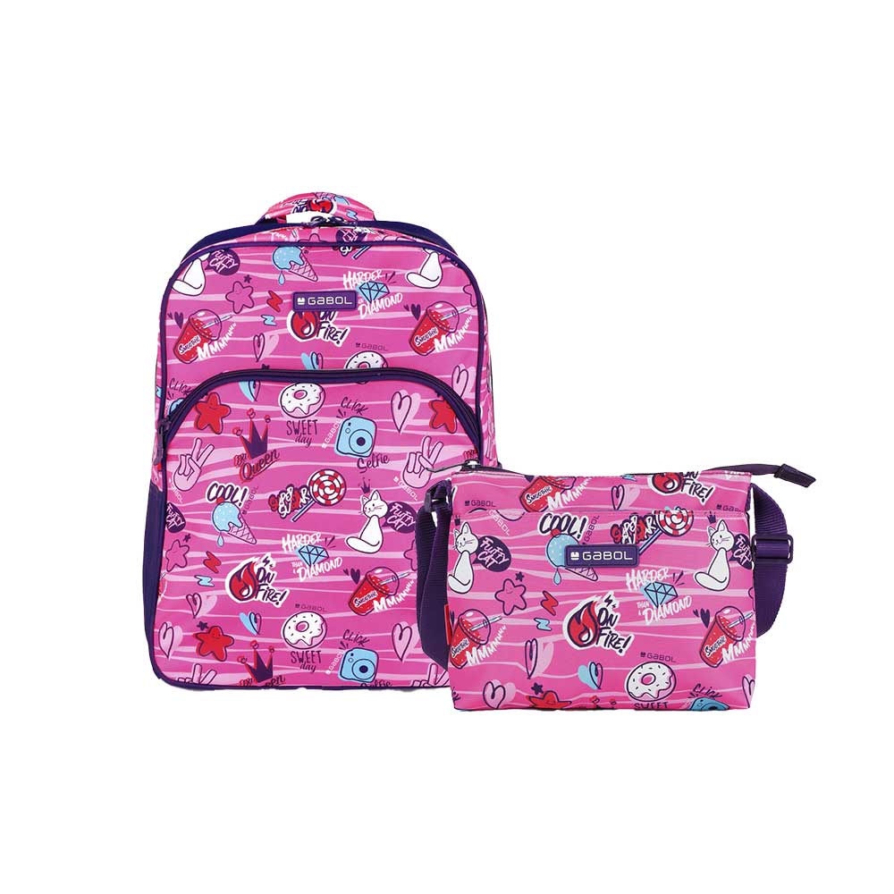 Комплект за училище Gabol - Раница и Чанта
