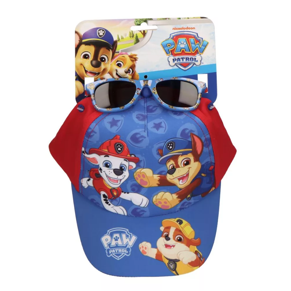 Комплект детска шапка с козирка и слънчеви очила Пес Патрил - Аксесоари за лято и плаж Paw Patrol