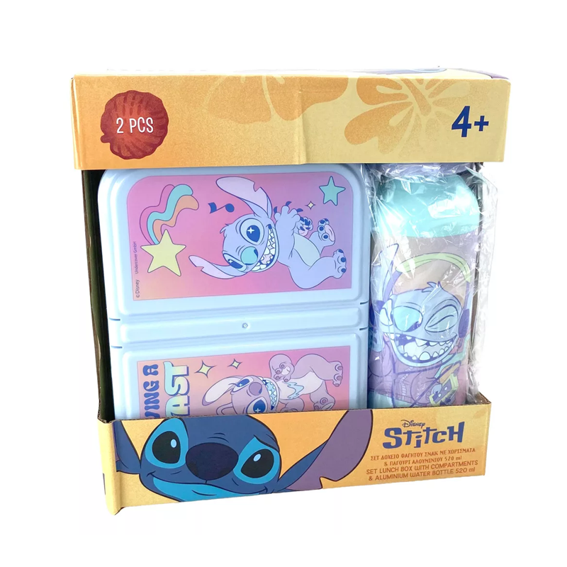 Комплект Стич - Кутия за храна и бутилка за вода Stitch