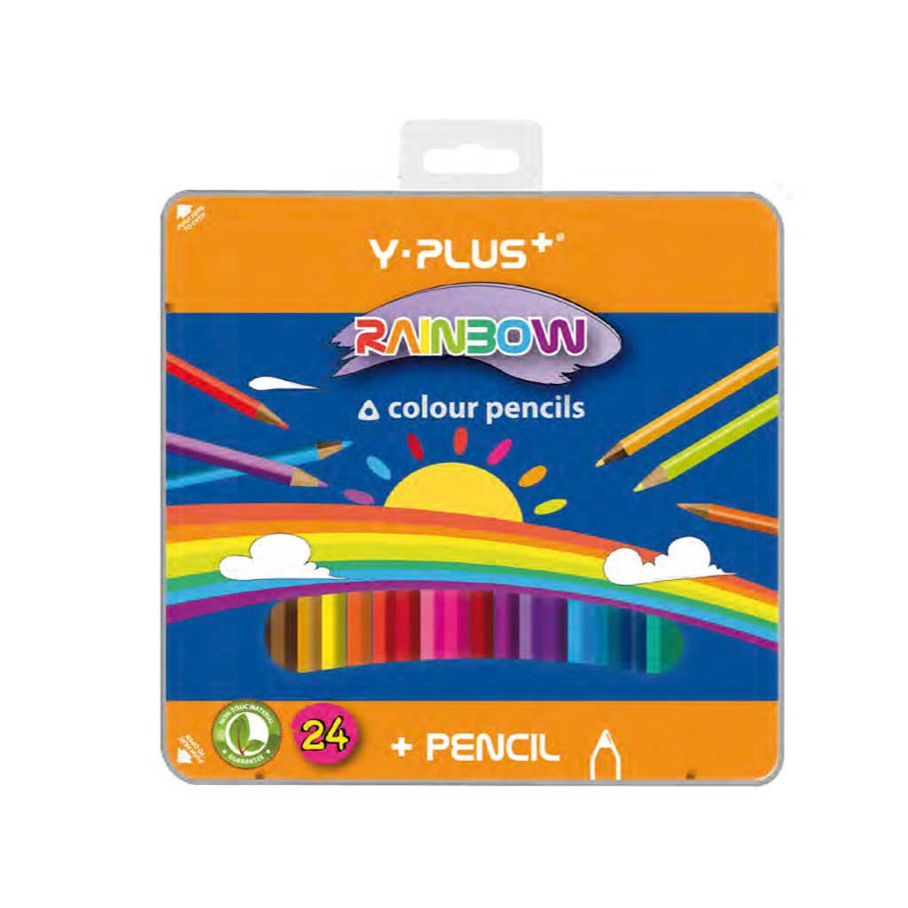 Цветни моливи в метална кутия YPlus - УЧенически пособия и арт материали