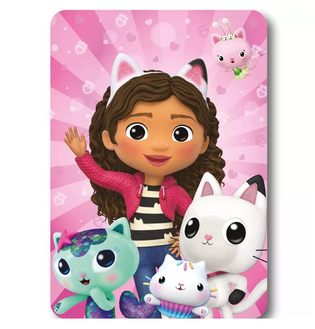 Поларено Одеяло Къщата за Кукли на Габи Gabby's Dollhouse - Домашен текстил и аксесоари за детска стая