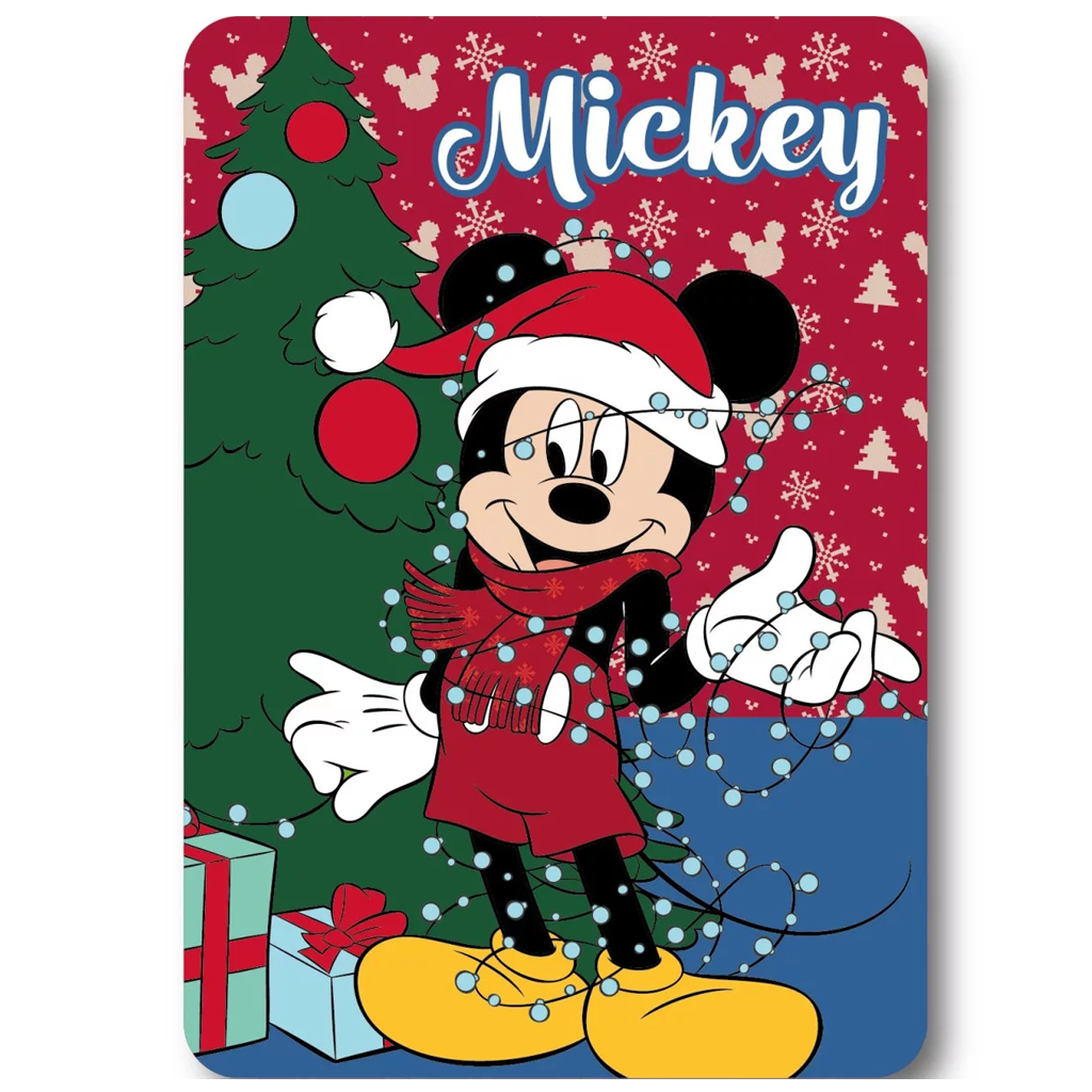 Коледно одеяло Мики Маус - Домашен текстил и аксесоари за детска стая Miki Maus