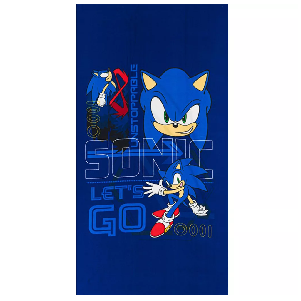 Плажна кърпа Таралежът Соник - Детски хавлии и аксесоари за плаж Sonic