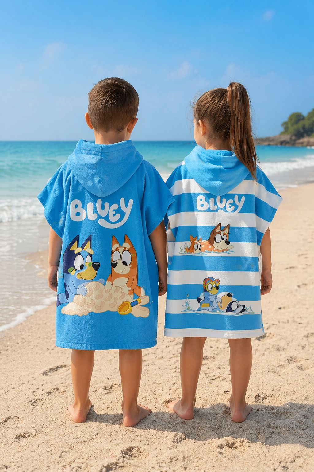 Детско Плажно Пончо Блуи Bluey