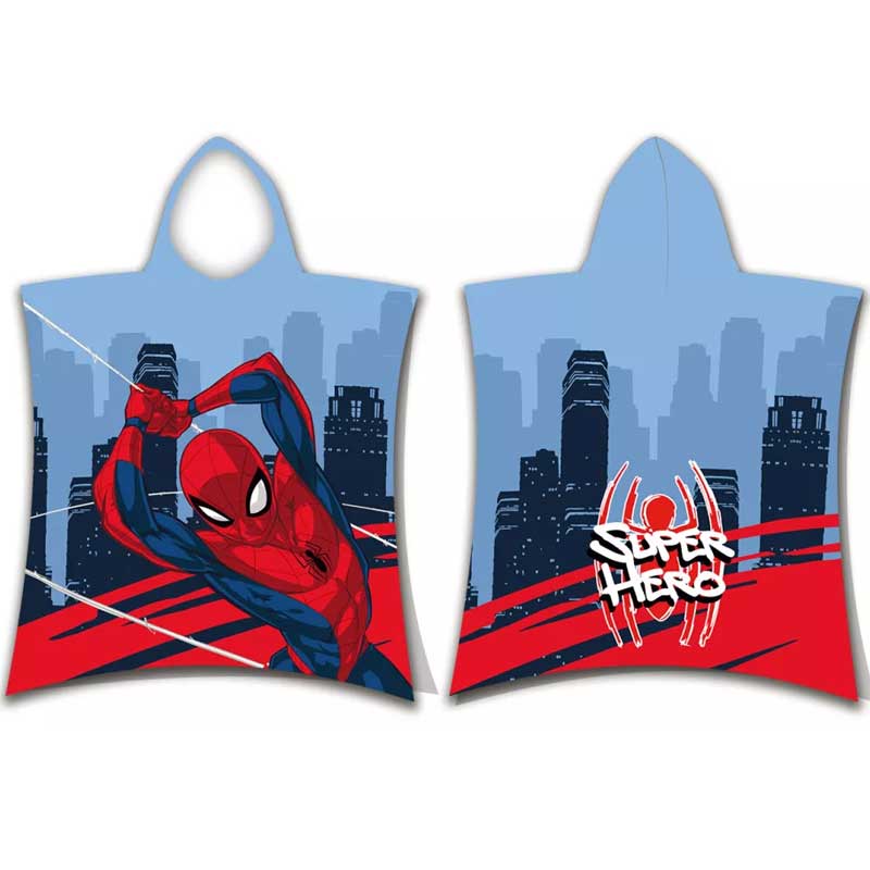 Детско плажно пончо Спайдърмен Spiderman - Кърпи хавлии и аксесоари за плаж