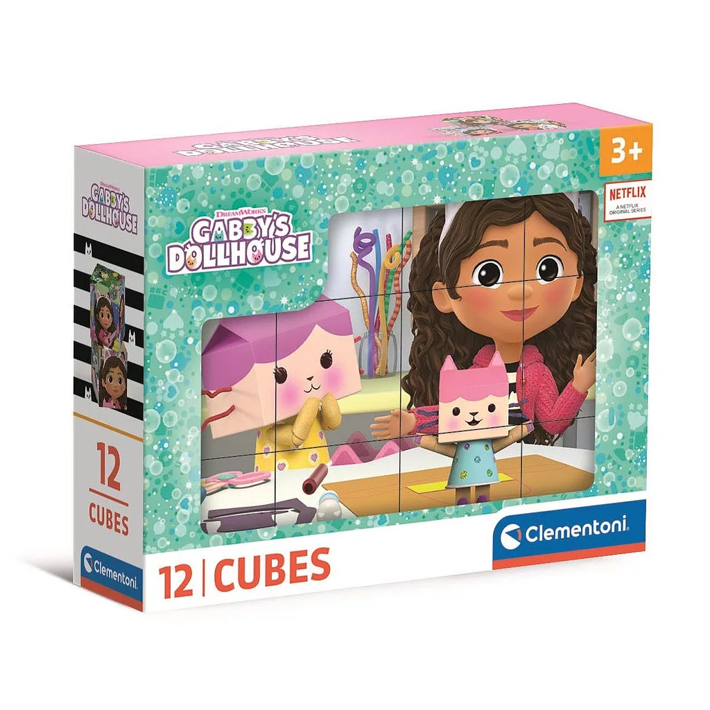Кубчета Пъзел Къщата за кукли на Габи - Детски настолни игри и пъзели Gabbys Dollhouse