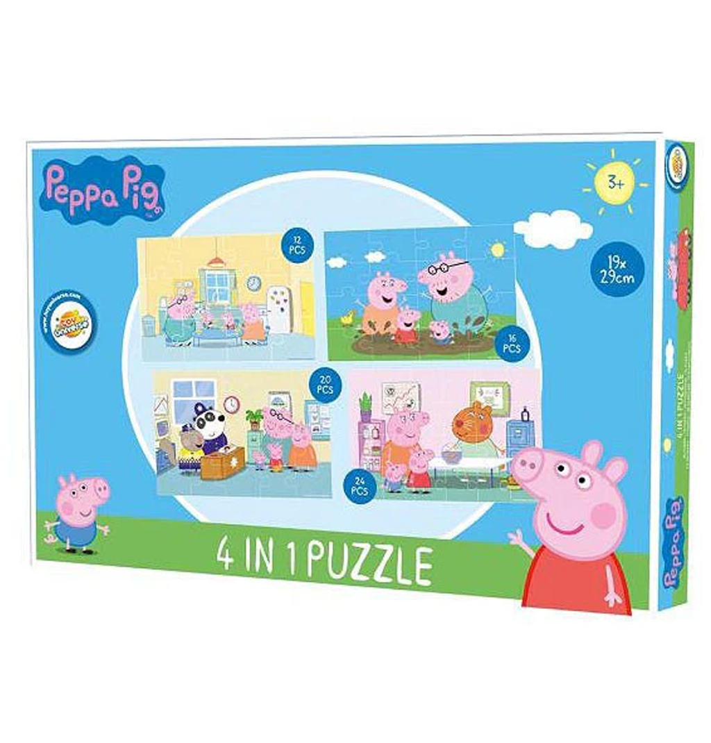 Пъзел Прасенцето Пепа 4 в 1