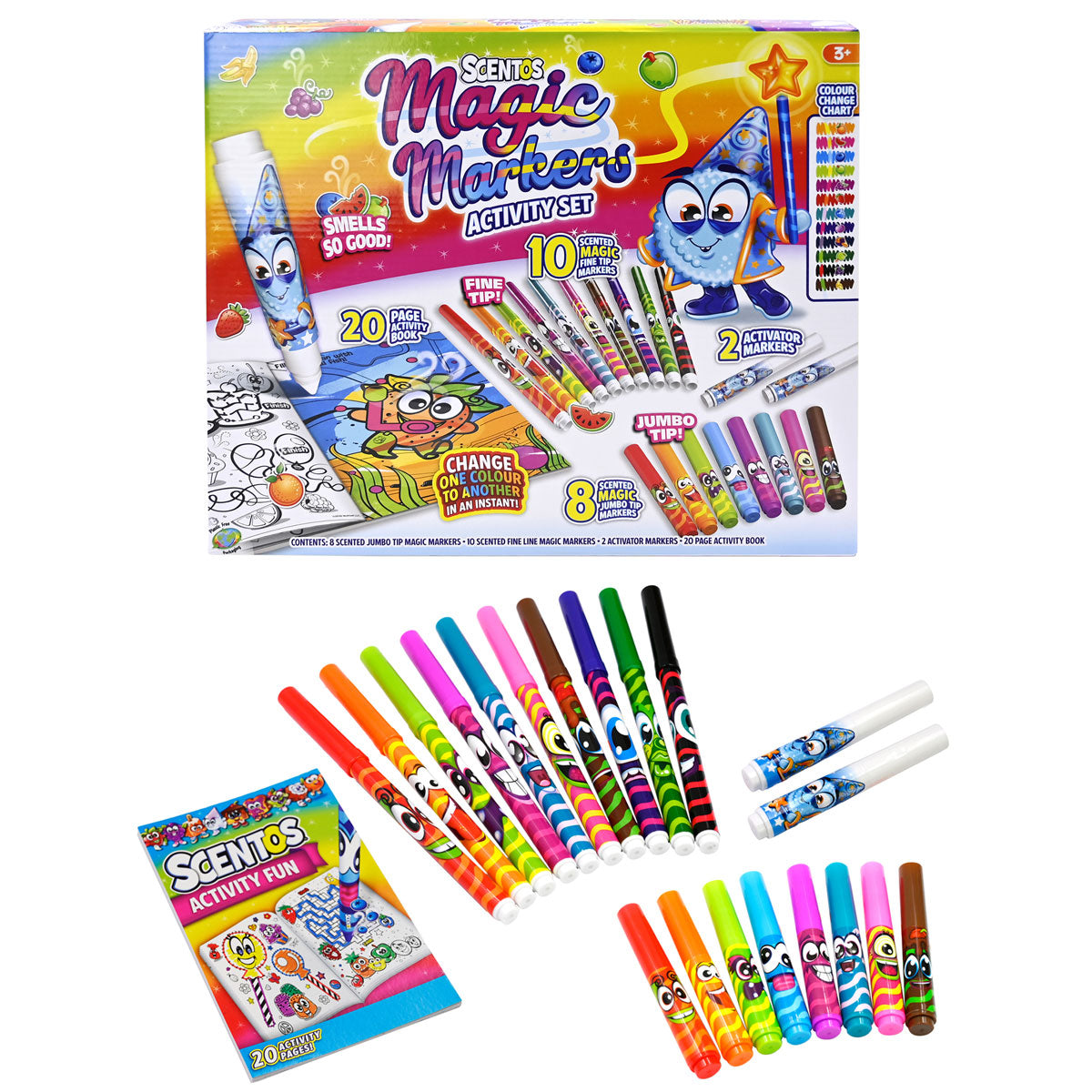 Komplekt za risuvane s aromatni flumasteri