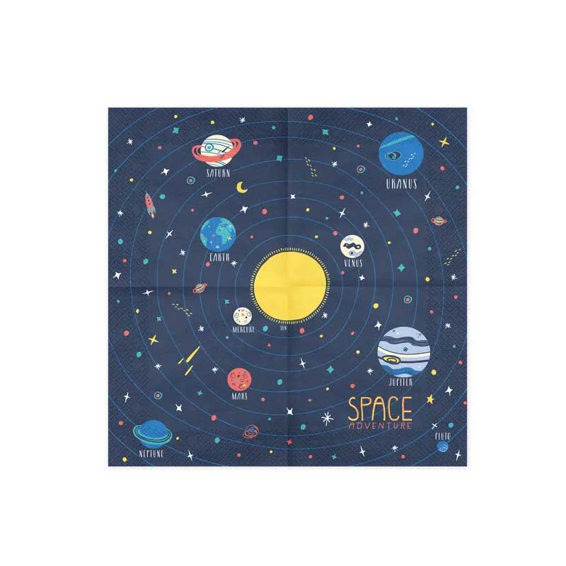 salfetki na tema Kosmos tymno sini