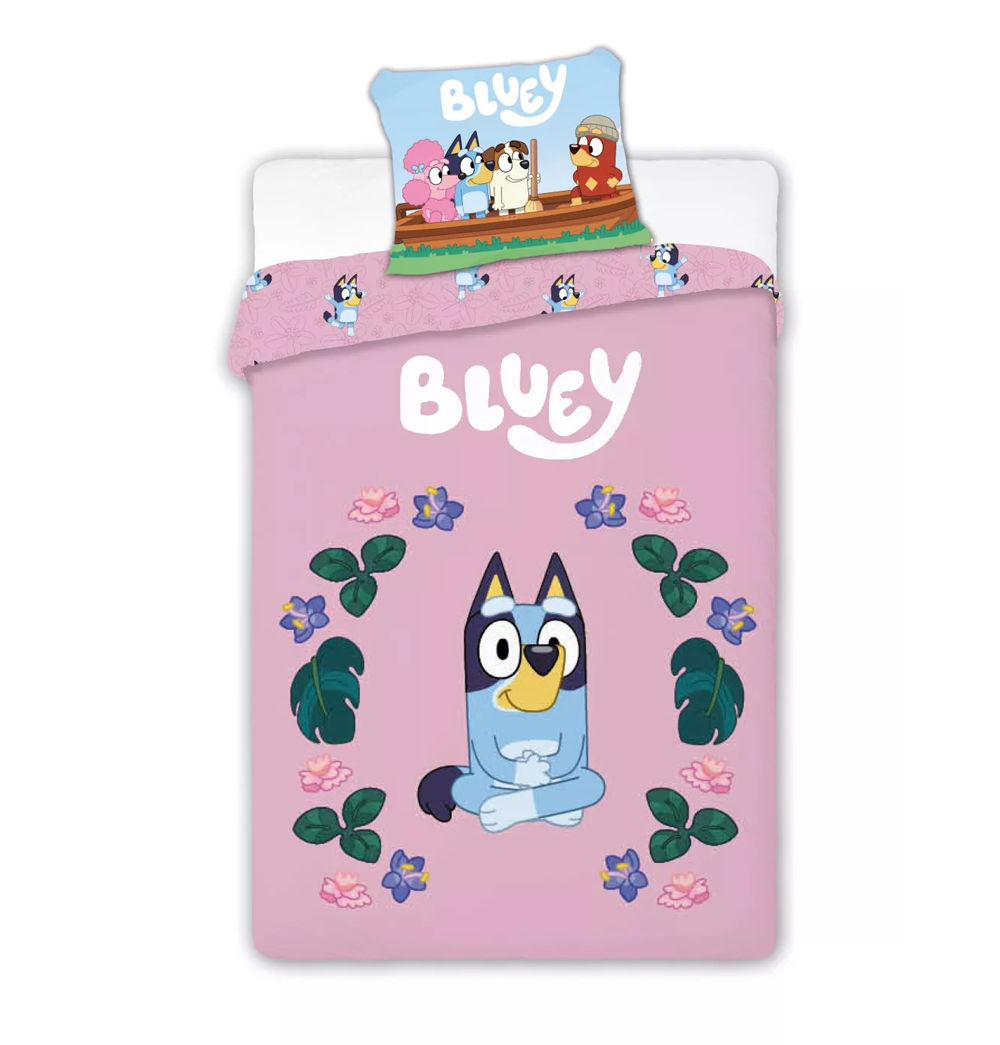 Детски Спален Комплект Блуи Bluey - Спално бельо за детско легло и кошара