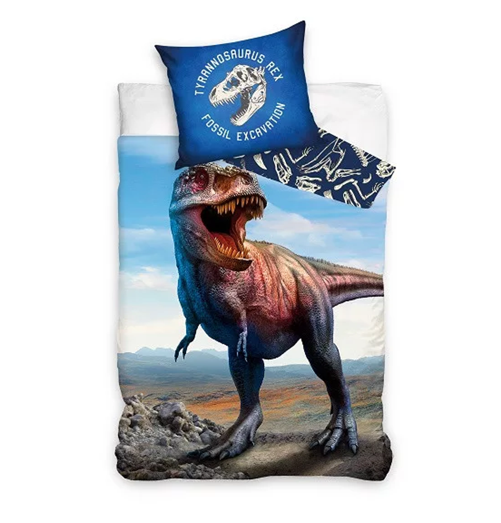 Спален комплект Динозавър Джурасик Свят - Детско спално бельо за единично легло Jurassic World