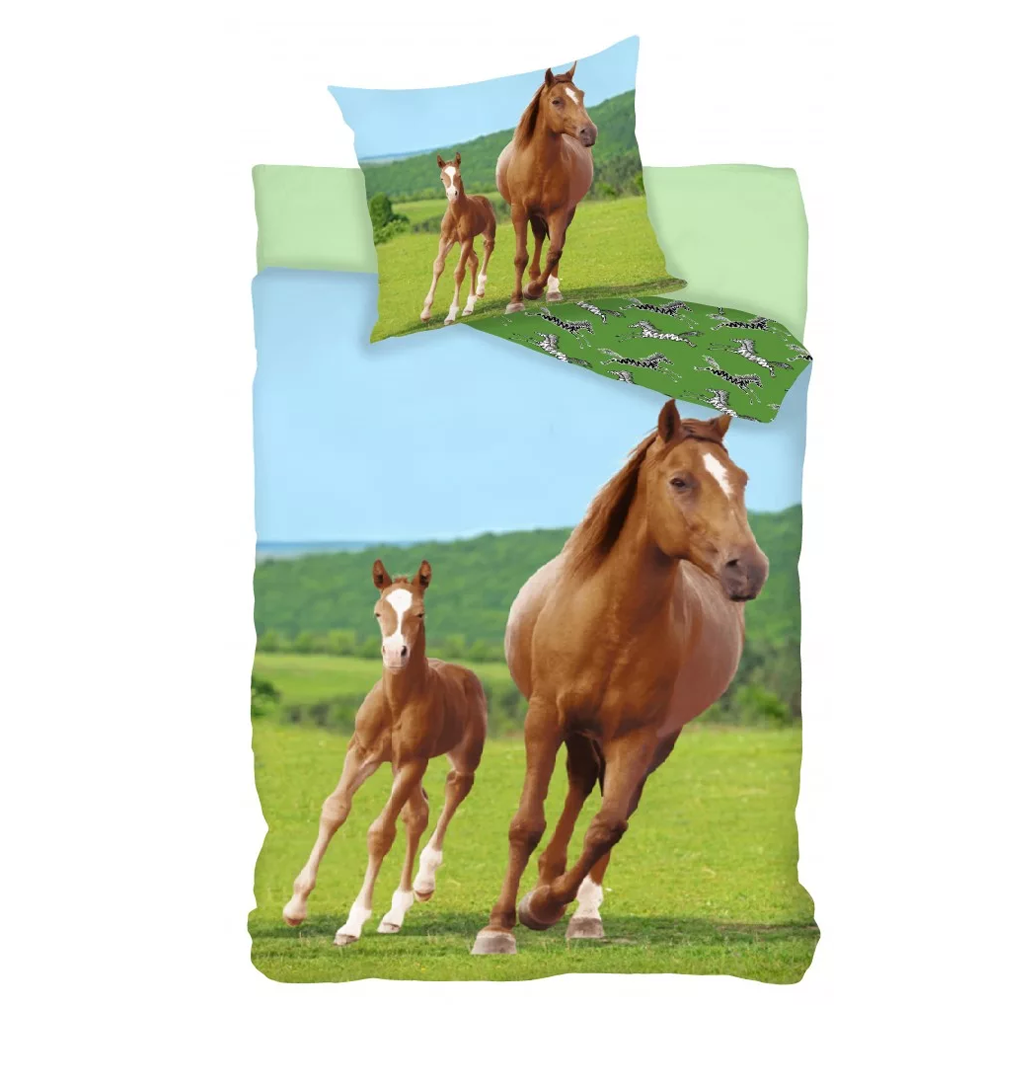 Спален комплект коне - Спално бельо и аксесоари за детска стая
